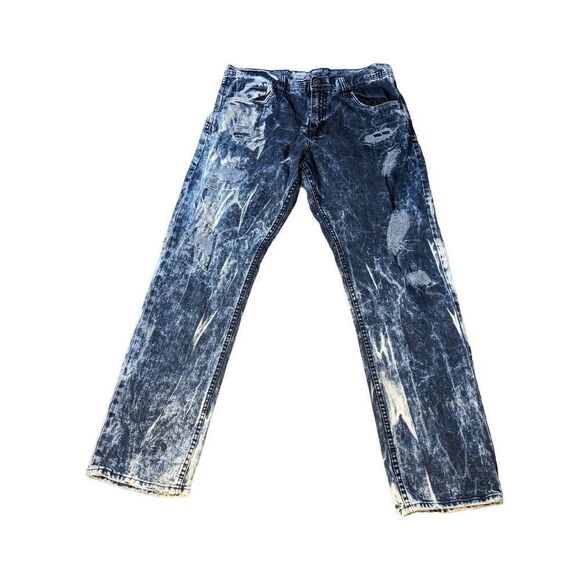 Jordan Craig distressed bleach jeans. 38/34. - Picture 1 of 12